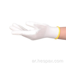 Hespax Factory Custom White Pu Labor Hloves